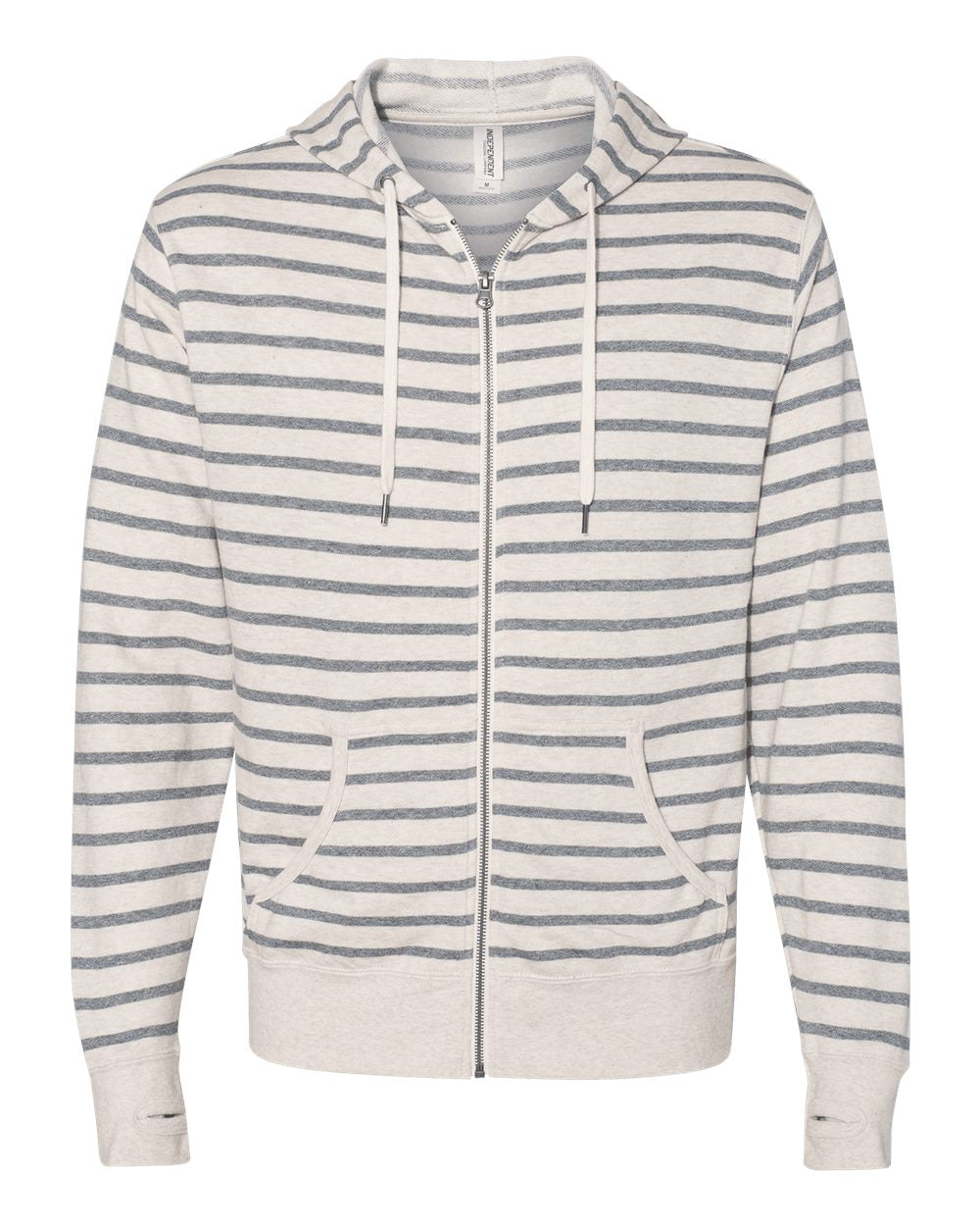 Unisex Heathered French Terry Full-Zip Hooded Sweatshirt